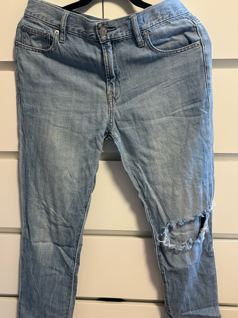 GAP Light Blue Women's Ripped Slim Jeans
